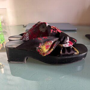 Dries Van Noten Platform Slide Sandals Clogs Made in Italy 38.5